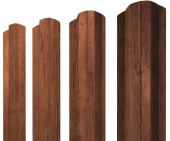 Штакетник М-образный B фигурный 0,45 Print Premium Rowan Wood Intense FTC Центр Кровли