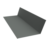 Планка примыкания 150х246 0,45 PE с пленкой RAL 7005 мышино-серый (2м) Центр Кровли