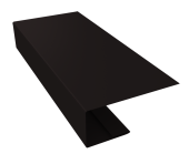 J-Профиль 18мм 0,45 Drap-double TX RAL 9005 черный (2м) Центр Кровли