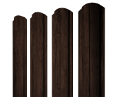 Штакетник Полукруглый Slim фигурный 0,45 Print-Double Premium Antique Wood Центр Кровли