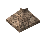 Угол отлива внешний 150 0,45 Print Elite с пленкой King Stone TwinColor Центр Кровли