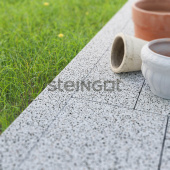Бордюр садовый Steingot Granit Premium 1000х200х80мм Bianco Nero частичный прокрас Центр Кровли