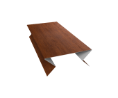 Планка угла внешнего составная нижняя 0,45 Print-Double Premium Golden Wood Fresh (2м) Центр Кровли