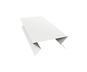 Планка угла внешнего составная нижняя 0,45 PE с пленкой RAL 9003 сигнальный белый (3м) Центр Кровли