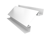 Планка угла внутреннего сложного БХ new 0,5 Satin с пленкой RAL 9003 сигнальный белый (3м) Центр Кровли