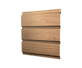 Софит металлический центральная перфорация 0,45 Print Elite с пленкой Honey Wood TwinColor Центр Кровли