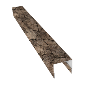 Планка П-образная заборная 24 0,45 Print Elite King Stone TwinColor (2,5м) Центр Кровли