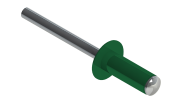 Заклёпка вытяжная Daxmer 3,2х8 RAL 6029 (20х1000шт) ал/ст Центр Кровли