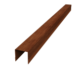 Планка вертикальная обратная для горизонтального монтажа штакетника 0,45 Print Elite Rowan TwinColor (2,5м) Центр Кровли