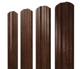 Штакетник Twin фигурный 0,45 Print Elite Cherry Wood TwinColor Центр Кровли