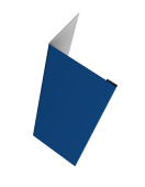 Нащельник (для калиток и ворот) 25х35 жалюзи Milan, Tokyo, Palermo 0,5 Satin RAL 5005 сигнальный синий (L2,5) Центр Кровли