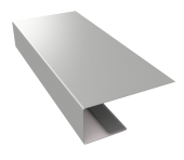 J-Профиль 18мм 0,45 Drap TX RAL 7047 телегрей 4 (2м) Центр Кровли