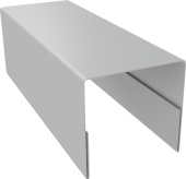 Планка П-образная заборная 20 Grand Line 0,45 Drap ТХ RAL 7047 телегрей 4 (3м) Центр Кровли