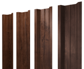 Штакетник П-образный В с прямым резом 0,45 Print-Double Premium Cherry Wood Fresh Центр Кровли