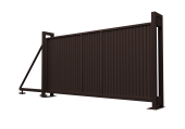Ворота откатные Estet 2,0х4,5 RAL RR32 Центр Кровли