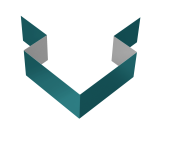 Угол внешний симметричный фибросайдинга 0,45 PE с пленкой RAL 5021 водная синь (3м) Центр Кровли