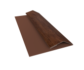 Планка финишная БХ new 0,45 Print Premium Cherry Wood Fresh TwinColor (2м) Центр Кровли