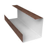 Планка угла внутреннего составная нижняя 0,45 Print Premium Almond Wood Fresh (3м) Центр Кровли