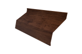 Ламель забора жалюзи Milan new gofr 0,45 Print Premium с пленкой Cherry Wood Fresh TwinColor Центр Кровли