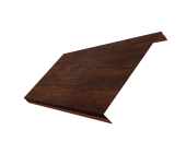 Ламель обратная 200 забора жалюзи Texas 0,45 Print Premium с пленкой Cherry Wood Dark FTC Центр Кровли