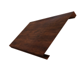 Ламель лицевая 200 забора жалюзи Texas 0,45 Print Premium с пленкой Cherry Wood Dark FTC Центр Кровли