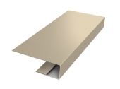 J-Профиль 12мм 0,5 Satin с пленкой RAL 1015 светлая слоновая кость (3м) Центр Кровли