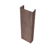Полустолб для С21 0,45 Print Elite с пленкой White Wood TwinColor (L2,0) Центр Кровли
