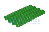 Решетка газонная Gidrolica Eco Standart РГ-70.40.3,2 - пластиковая зеленая (607) Центр Кровли