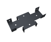 Кронштейн Х 60х60 Colority Black RAL 7024 Центр Кровли