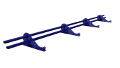 Снегозадержатель трубчатый Snow Kit RAL 5002 3м Центр Кровли