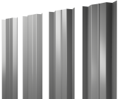 Штакетник М-образный В с прямым резом 0,45 Drap TX RAL 7047 телегрей 4 Центр Кровли