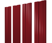 Штакетник Twin с прямым резом 0,45 PE RAL 3003 рубиново-красный Центр Кровли
