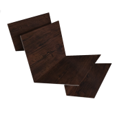 Угол внутренний сложный 90 град. 0,45 Print Elite Cherry Wood TwinColor (2м) Центр Кровли