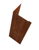 Нащельник (для калиток и ворот) 25х35 жалюзи Milan, Tokyo, Palermo 0,45 Print Elite Rowan TwinColor (L2,0) Центр Кровли