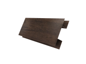 Планка H-образная Экобрус 0,45 Print-Double Elite с пленкой Antique Wood (2м) Центр Кровли