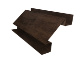 Планка угла внутреннего сложного БХ new 0,45 Print-Double Elite Antique Wood (3м) Центр Кровли