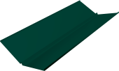 Планка ендовы нижней с компенсатором Grand Line 0,45 PE-Double с пленкой RAL 6005 зеленый мох (3м) Центр Кровли