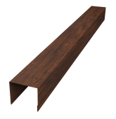 Стойка боковая крепежная для забора жалюзи Palermo 0,45 Print-Double Premium Cherry Wood Dark F (2м) Центр Кровли