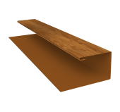 Планка П-образная БХ new 0,45 Print Elite Golden Wood TwinColor (2м) Центр Кровли