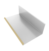 Планка примыкания нижняя к трубе 130х240 0,45 PE с пленкой RAL 1014 слоновая кость (2м) Центр Кровли