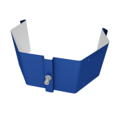 Крепление трубы для гофры на кирпич Vortex Lite PE RAL 5005 сигнальный синий Центр Кровли