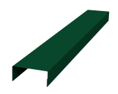 Крышка 45х20 жалюзи Texas 0,45 PE-Double RAL 6005 зеленый мох (3м) Центр Кровли