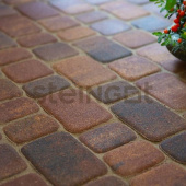 Плитка тротуарная Steingot Colormix Классика высота 60мм Блэнд частичный прокрас Центр Кровли