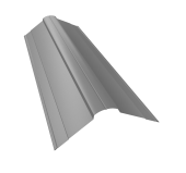 Планка конька фигурного 100x100 0,4 PE с пленкой RAL 7004 сигнальный серый (2м) Центр Кровли