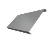 Ламель обратная 200 забора жалюзи Texas 0,5 Satin с пленкой RAL 9006 бело-алюминиевый Центр Кровли