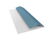 Планка финишная БХ new 0,45 Drap TX RAL 5024 пастельно-синий (3м) Центр Кровли