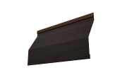 Ламель забора жалюзи Milan Slim 0,45 Print Elite с пленкой Coffee Wood TwinColor Центр Кровли