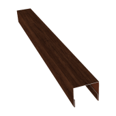 Планка П-образная заборная 24 0,45 Print Elite Cherry Wood TwinColor (2,5м) Центр Кровли