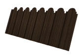 Профнастил C10A фигурный 0,45 Print Elite Coffee Wood TwinColor Центр Кровли