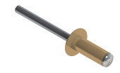Заклёпка вытяжная Daxmer 4,0х12 RAL 1001 (500шт) сталь/сталь Центр Кровли
